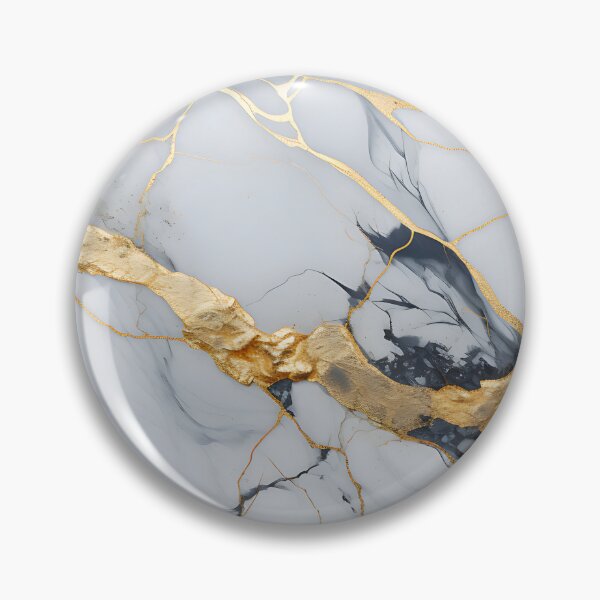Item preview, Carrara Marble - Kintsugi designed and sold by KootenayDesigns.