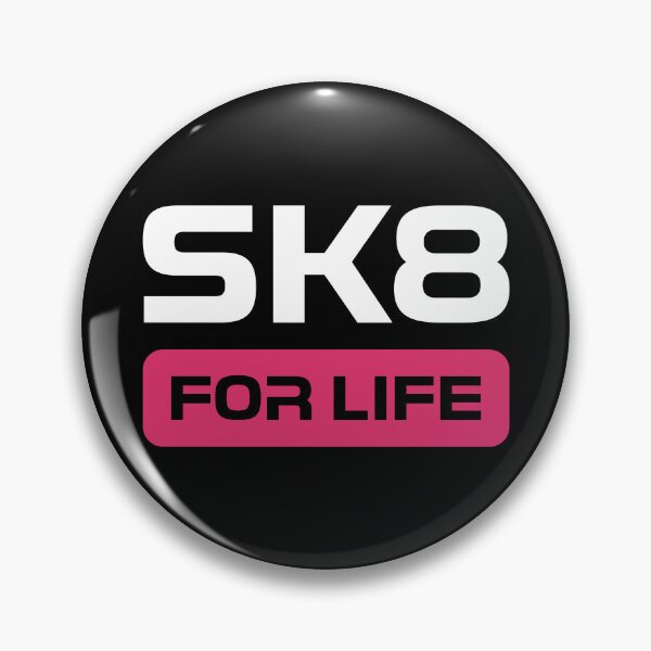 Item preview, SK8 For Life Logo Electric Pink Red designed and sold by JohnnyVillas.