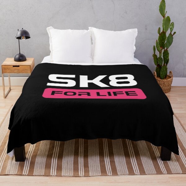 Item preview, SK8 For Life Logo Electric Pink Red designed and sold by JohnnyVillas.