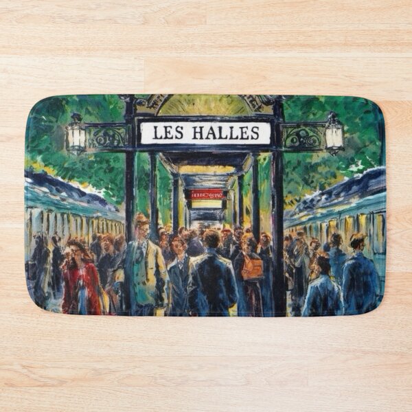 Item preview, Les Halles Metro - A Bustling Parisian Scene designed and sold by CARRAANN.