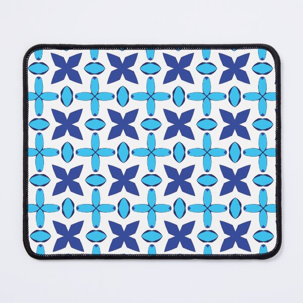 Item preview, Electric blue lilac geometric pattern 19 designed and sold by AneissPiaf.