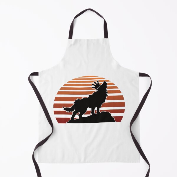 Item preview, Wolf With Crown Red Retro Vaporwave Sun No Grunge designed and sold by TheRainFamily.
