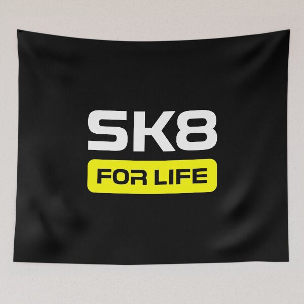 Item preview, SK8 For Life Logo Electric Yellow designed and sold by JohnnyVillas.