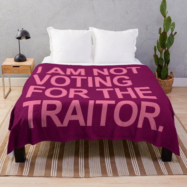 Item preview, I am not voting for the traitor (pink) designed and sold by Thelittlelord.