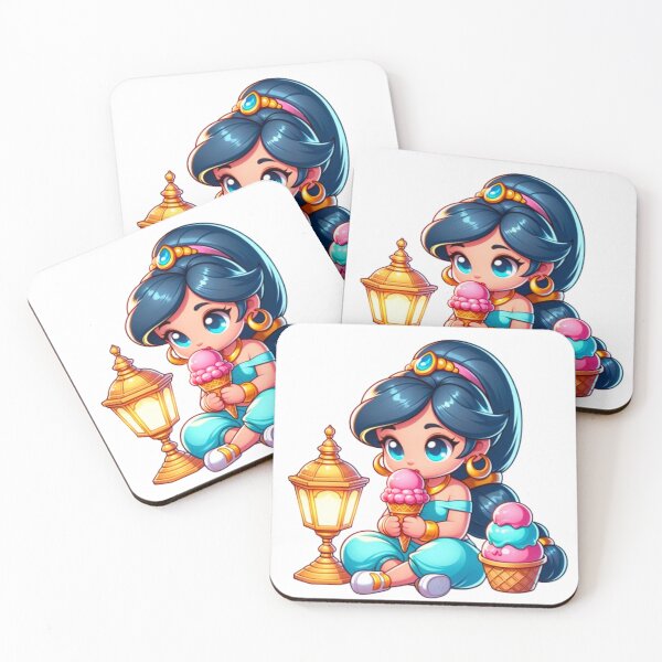 Item preview, Arabian Princess Jasmine Eating Ice Cream designed and sold by PedroStyle.