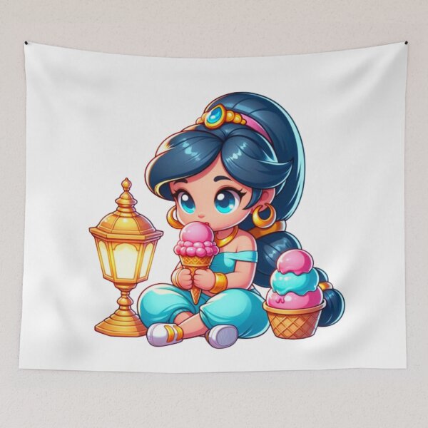 Item preview, Arabian Princess Jasmine Eating Ice Cream designed and sold by PedroStyle.