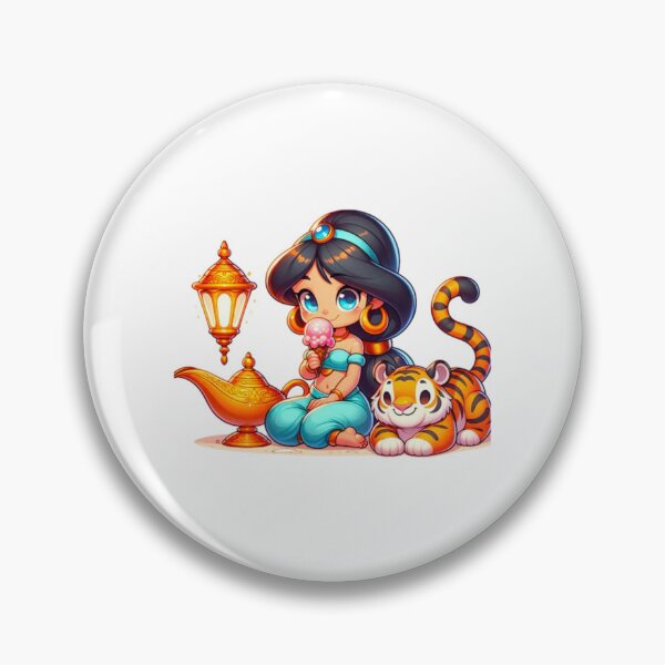 Item preview, Arabian Princess Jasmine and Rajah Eating Ice Cream designed and sold by PedroStyle.