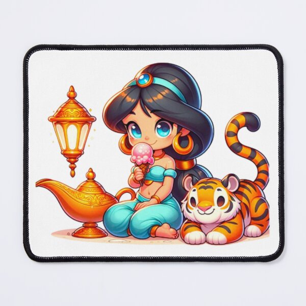 Item preview, Arabian Princess Jasmine and Rajah Eating Ice Cream designed and sold by PedroStyle.