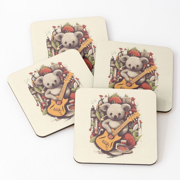 Item preview, "Guitar Loving Koala" designed and sold by Art-Vortex-fr.