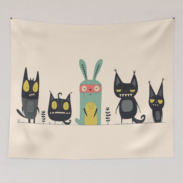 Item preview, The Super Bunny and the Villains designed and sold by M2-D2.
