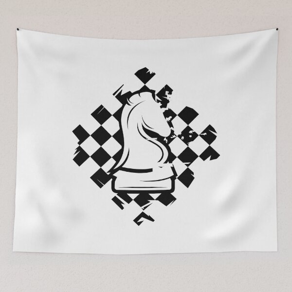 Item preview, club chess field knight chess player chess pattern logo designed and sold by AndreMi.