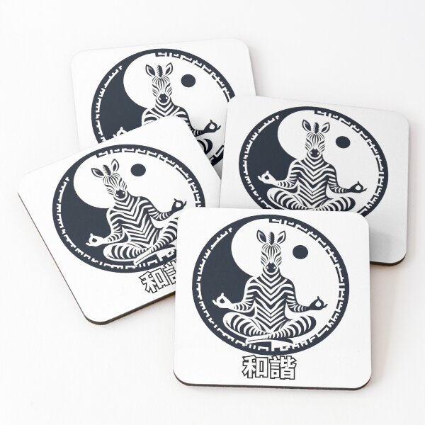 Item preview, The Namaste Zen Zebra designed and sold by silklotus.