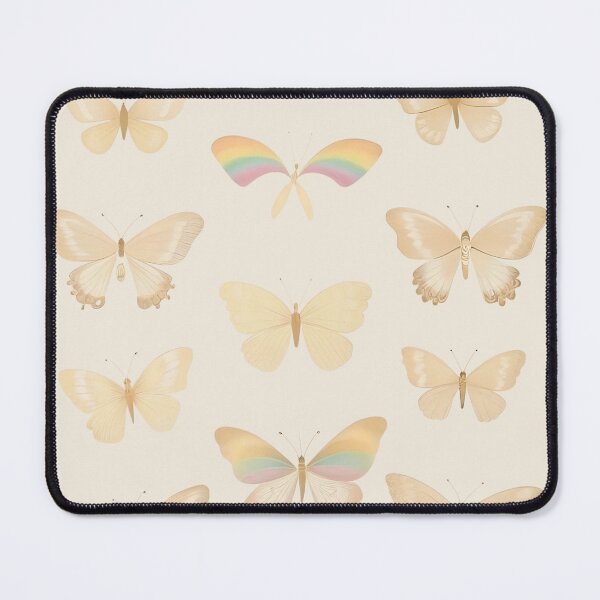 Item preview, Rainbow Butterflies - Simple Woodblock Print Vintage Inspired designed and sold by bearslover.