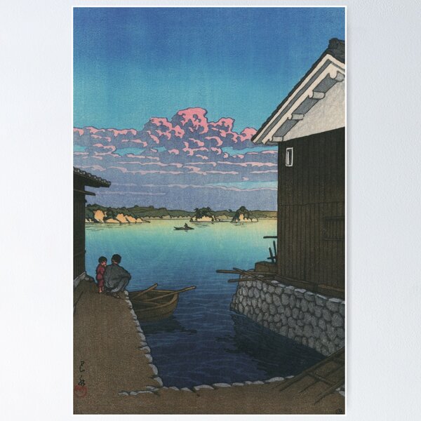 Item preview, Morning in Yobuko at Hizen by Kawase Hasui designed and sold by Takeda-art.