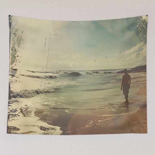 Item preview, Vintage Photo Beach Scene designed and sold by dcrc.