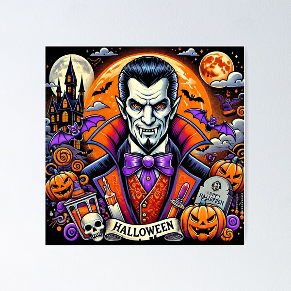 Item preview, Spooky Dracula: Halloween-Themed Design designed and sold by AdisKucius.