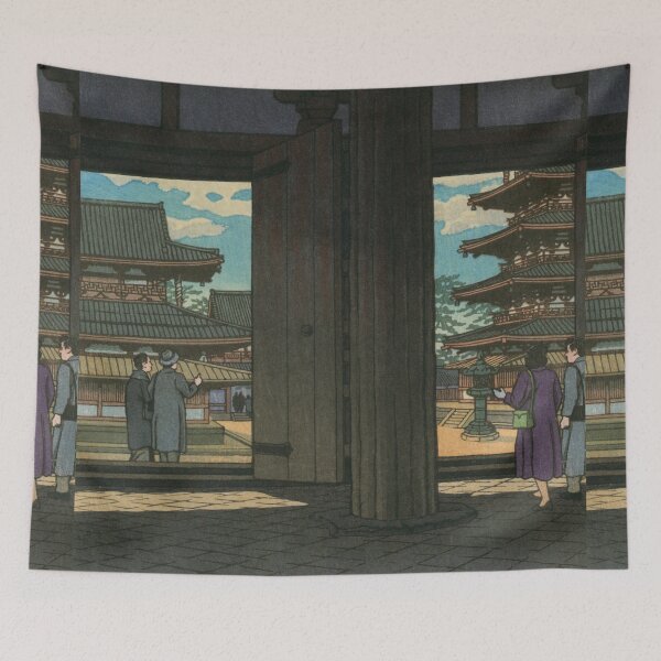 Item preview, Horyuji Temple by Kawase Hasui designed and sold by Takeda-art.