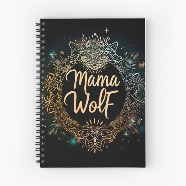 Item preview, Mama Wolf Cute Tribal Rainbow Magical Mandala Round designed and sold by tribalfantasy.