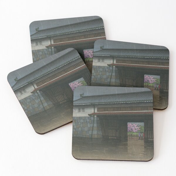 Item preview, Spring Rain at Sakurada Gate by Kawase Hasui designed and sold by Takeda-art.