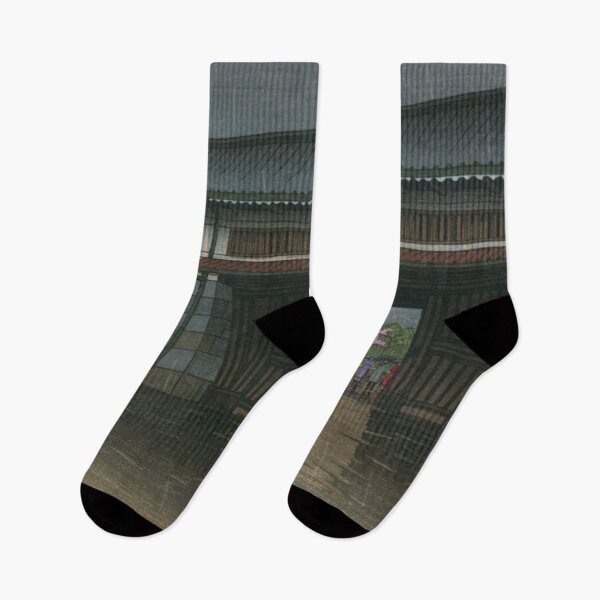 Item preview, Spring Rain at Sakurada Gate by Kawase Hasui designed and sold by Takeda-art.