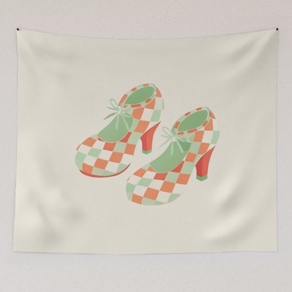 Item preview, Cute Disco Shoes - Simple Woodblock Print Vintage Inspired designed and sold by bearslover.