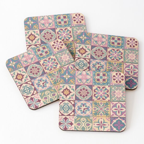 Item preview, "Mediterranean Mosaic: Vintage Tile Tapestry (2)  designed and sold by gogowent.