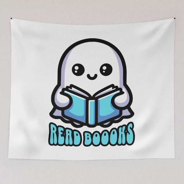 Item preview, Read Boooks! Cute Reading Ghost Pun designed and sold by PMCreative.