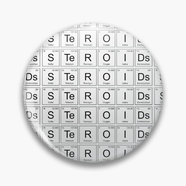 Artikelvorschau, Design des Periodensystems „Steroide“ entworfen und verkauft von GainsGraphics.
