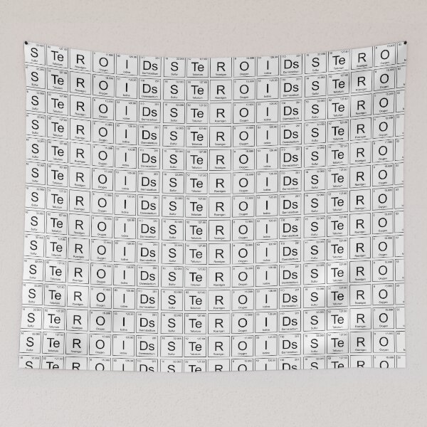 Item preview, "Steroids" Periodic Table Design designed and sold by GainsGraphics.