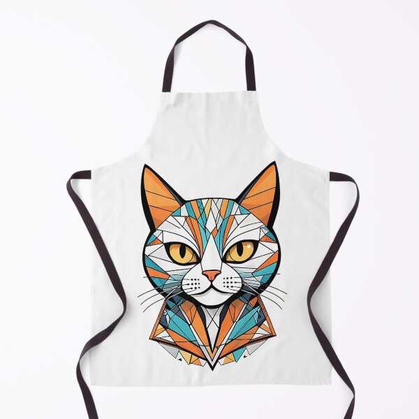 Item preview, Geometric Cat Art - Abstract Feline designed and sold by Taans-Creation.