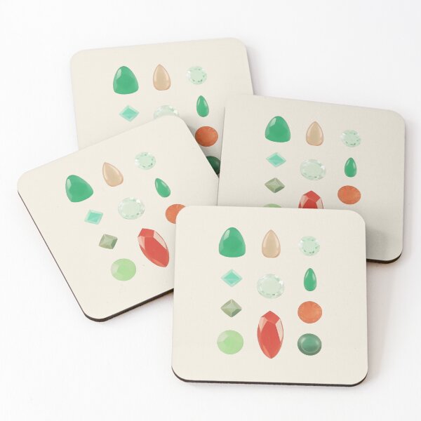 Item preview, Gemstones - Simple Woodblock Print Vintage Inspired designed and sold by bearslover.