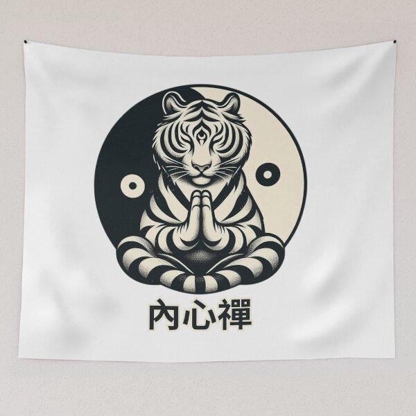 Item preview, Tiger Positive Zen Cat Chi  designed and sold by silklotus.