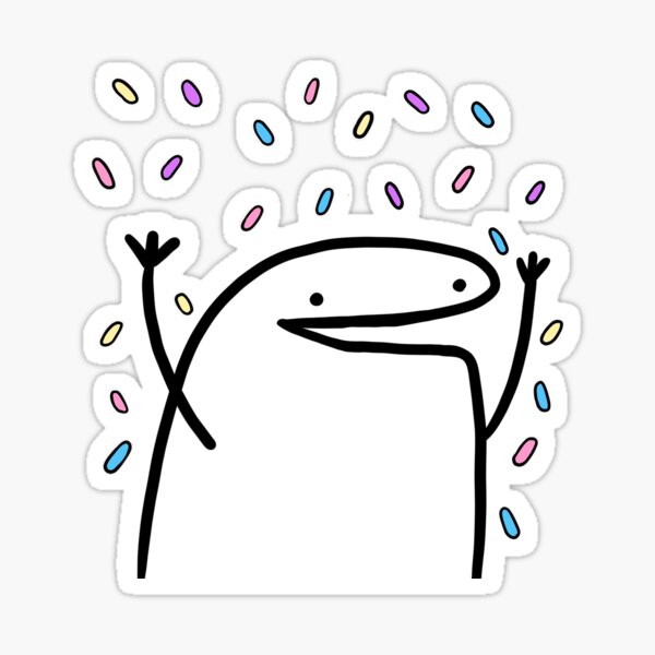 Item preview, Confetti Stickthing Meme designed and sold by Greyghostsco.
