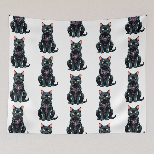 Item preview, Cyberpunk Cat - Futuristic Feline designed and sold by Taans-Creation.