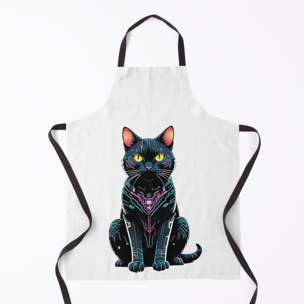Item preview, Cyberpunk Cat - Futuristic Feline designed and sold by Taans-Creation.