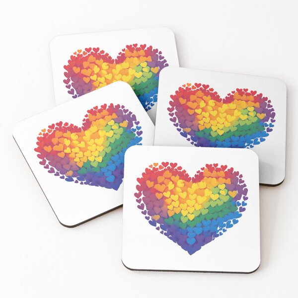 Item preview, Rainbow Hearts in Heart designed and sold by JoanNinjaHen.