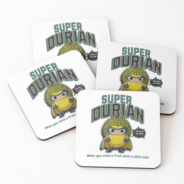 Item preview, Super Durian: Eat Me If You Dare! - Cartoon Superhero Design designed and sold by DurianCraze.