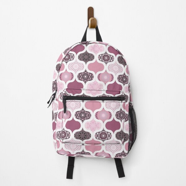 Item preview, Dusky Rose Dot Mandalas Ogee Patchwork Cheater Quilt designed and sold by Triplicate Limited.