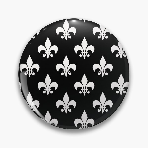 Item preview, Black White Fleur-De-Lis  designed and sold by PatternTitan.