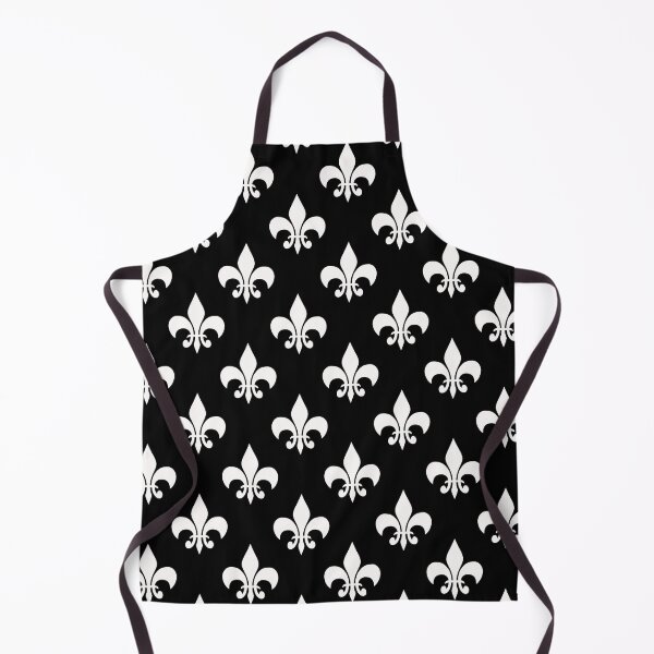 Item preview, Black White Fleur-De-Lis designed and sold by PatternTitan.