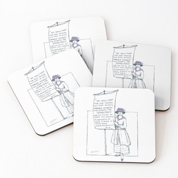 Item preview, Suffragette Illustration designed and sold by 19thAmendment.