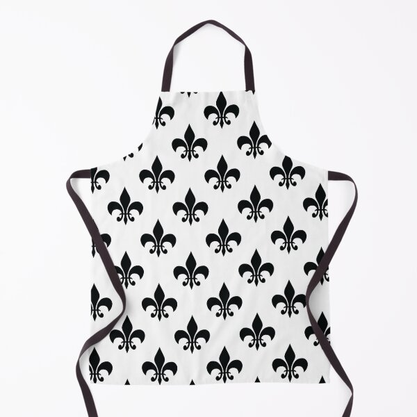 Item preview, Black White Fleur-De-Lis Pattern designed and sold by PatternTitan.