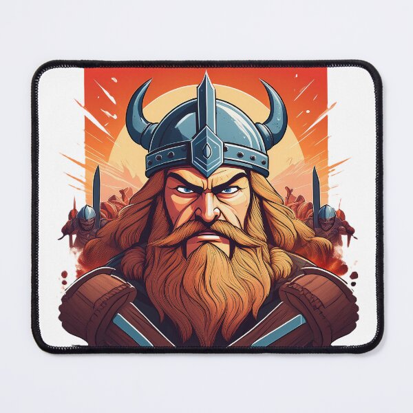Item preview, An angry Viking on the battlefield designed and sold by Kubito.
