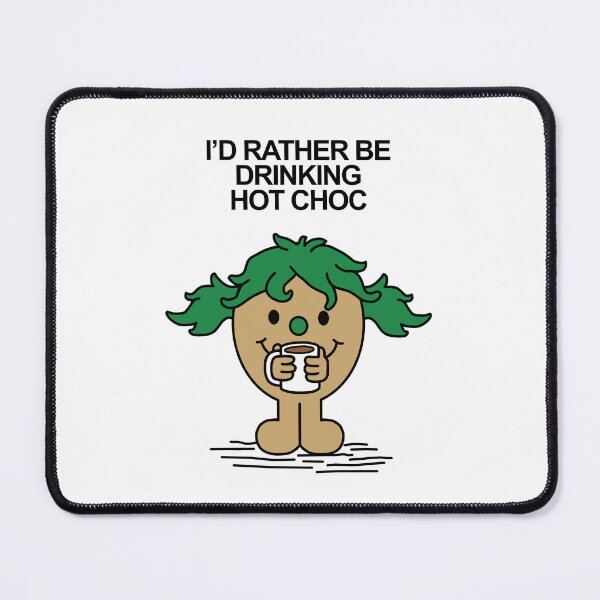 Item preview, Little Miss I'd rather be drinking hot choc hot chocolate designed and sold by Scat the cat.