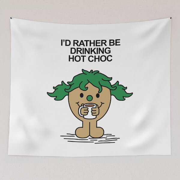 Item preview, Little Miss I'd rather be drinking hot choc hot chocolate designed and sold by Scat the cat.