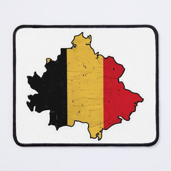 Item preview, Belgium Flag Map Sticker designed and sold by Jessica  art.