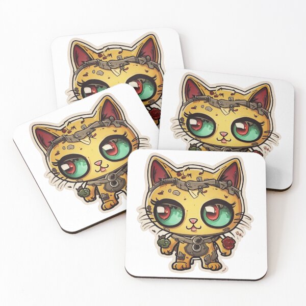Item preview, “Zombie Cat with Eclectic Accessories” designed and sold by Thaivi Design.