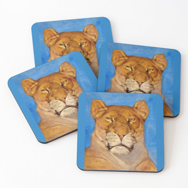 Item preview, Head Of A Lioness by Bernard Willem Wierink designed and sold by RocketshipRetro.