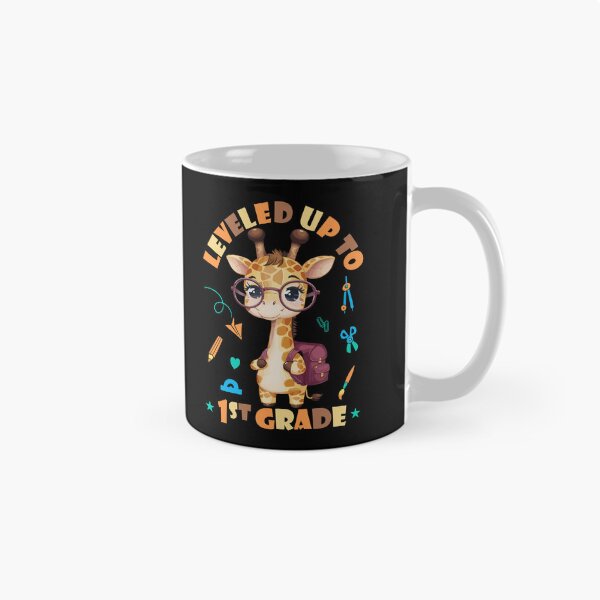 Item preview, Leveled up to 1st Grade - Funny Giraffe designed and sold by HandicraftArt.