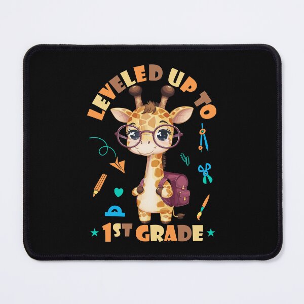 Item preview, Leveled up to 1st Grade - Funny Giraffe designed and sold by HandicraftArt.